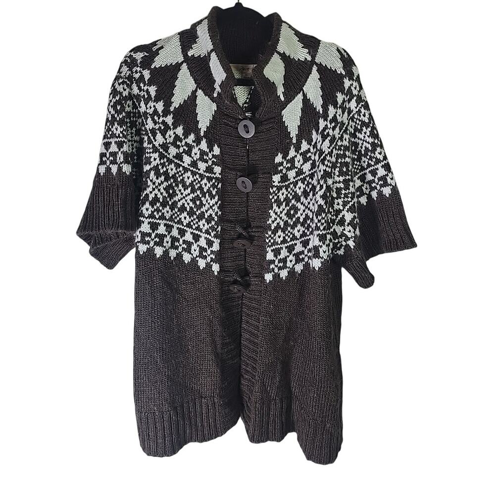 Motto Plus Cardigan Sweater Wool Blend Womens 2X Grandpa Soft Cozy Winter - Picture 2 of 9
